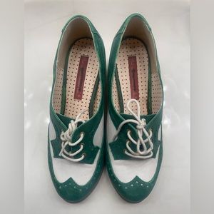 B.A.I.T. Footwear Emerald Green Oxford Heels